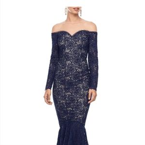 Navy Blue Evening Dress XXS